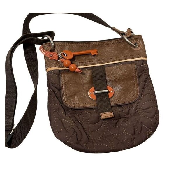 Vintage Fossil Quilted Crossbody - Picture 2 of 6